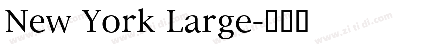 New York Large字体转换